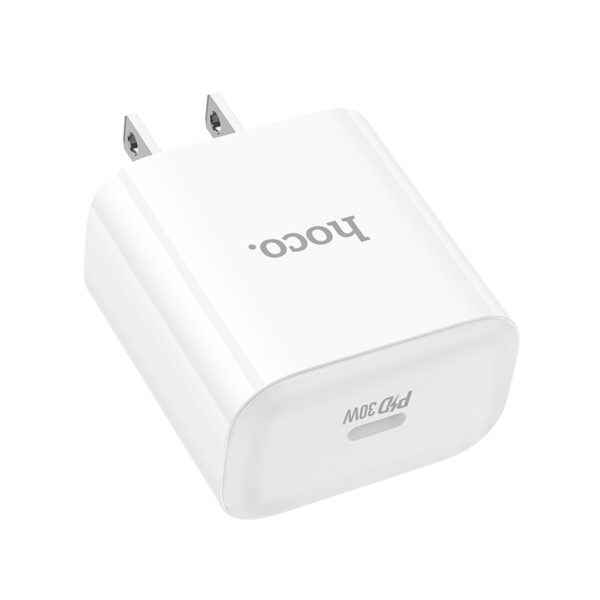 Cargador de un solo puerto PD30W (Tipo C a Lightning) hoco C76 Pro Majestic