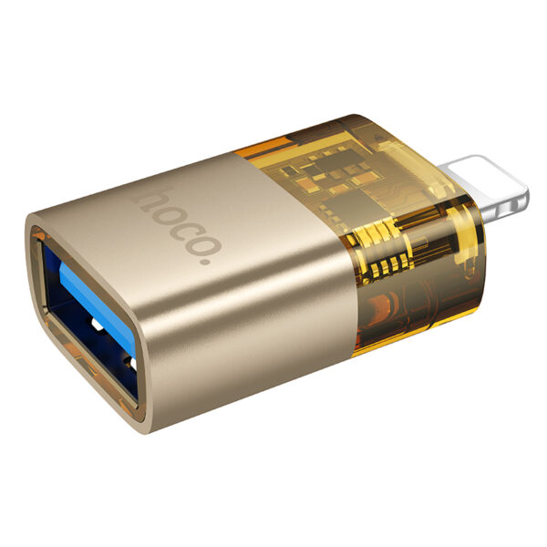 UA36 Adaptador OTG  transparente de iP a USB