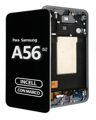 Pantalla Samsung Galaxy A56 Incell Con Marco Negro – Incluye Instalación imagen principal