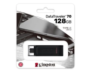 Memoria USB Tipo C Kingston Data Traveler 70 - 128 Gb