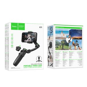 Estabilizador Hoco K91 Gimbal Inteligente de 3 Ejes para Smartphone – Estabilizador Portátil para Video y
