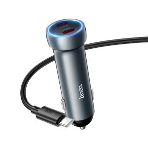 Cargador para Auto Z54B HOCO Prosperous PD60W – Adaptador de Carga Rápida Dual USB-C imagen principal