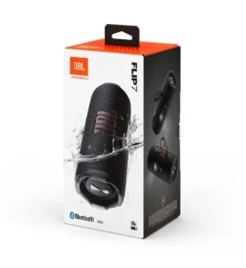Bocina Bluetooth Portátil JBL Flip 7 Original - Black (Negro) | Sonido JBL Pro con AI Sound Boost, IP68 Impermeable/Antigolpes, hasta 16h, Auracast, USB‑C