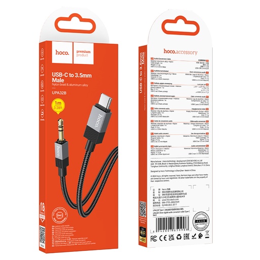HOCO UPA32B CABLE TIPO C A JACK 3.5 DIRECTO