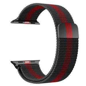 Correa Metalica HOCO WA03 (black red, 38/40/41) - mm: 38/40/41, color correas watch: black red imagen