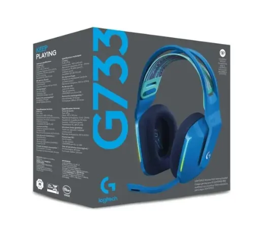 Logitech G733 Audifonos inalambricos Gaming RGB Azul (NEGRO) - Colores: NEGRO