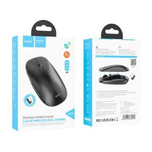 Mouse Inalámbrico Hoco GM15 Dual Mode Bluetooth y 2.4G - Negro