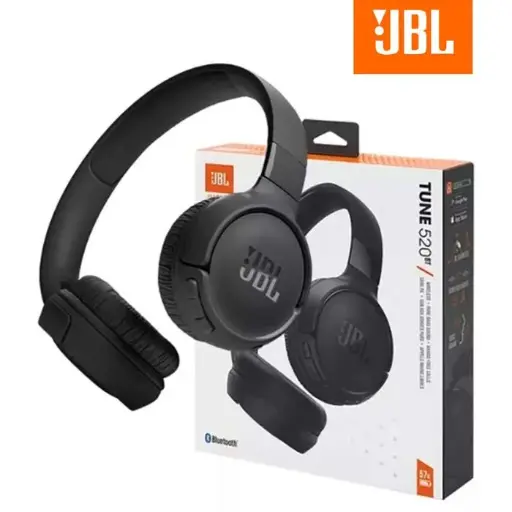 Audífonos Inalámbricos JBL Tune 520BT Negros – Bluetooth con Sonido Pure Bass y Batería de Larga Duración