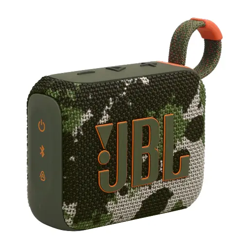 Bocina Bluetooth JBL Go 4 Camuflaje Portátil Resistente al Agua – Sonido JBL Pro Sound