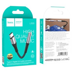 HOCO ADAPTADOR TIPO C A JACK 3.5MM LS33