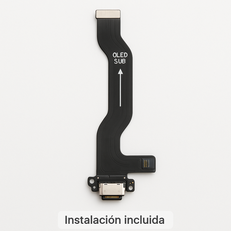 Flex de carga para Xiaomi Redmi Note 13 Pro+ 4G sobre fondo blanco
