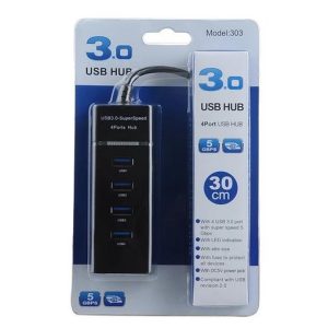 Hub USB 3.0 de 7 Puertos – Multiplicador USB Alta Velocidad 5Gbps con Indicador LED para Laptop y PC