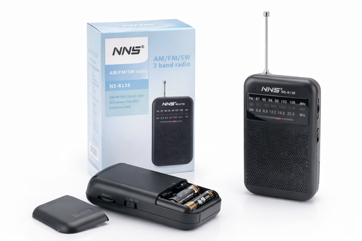 Radio Portátil 3 Bandas NNS NS-8138 AM/FM/SW con Salida de Audífonos 1 Radio Portátil 3 Bandas NNS NS-8138 AM/FM/SW con Salida de Audífonos