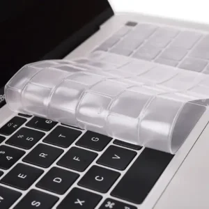 Protector de Teclado para MacBook en Silicón Transparente – Cubierta en Inglés Antipolvo y Antiderrames (A1932/A2179/A2337) - Modelo Macbook: A1932/A2179/A2337