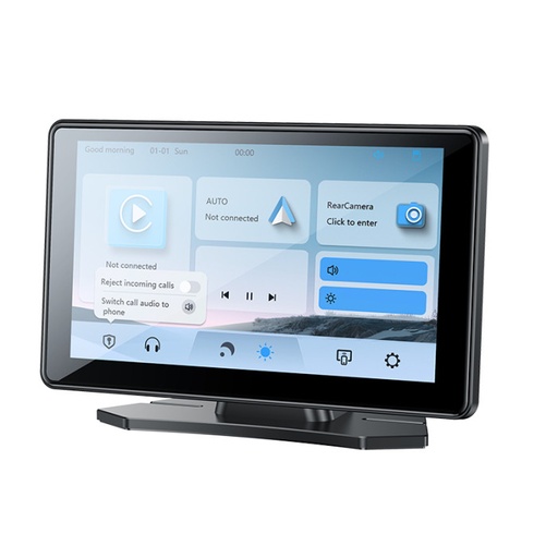 Pantalla Inteligente 7" Yesido KM17: Apple CarPlay y Android Auto Inalámbrico imagen principal