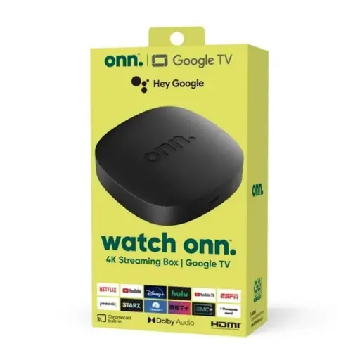 Convertidor Smart TV onn. 4K Streaming Box con Google TV, Chromecast Integrado y Control por Voz 1 Convertidor Smart TV onn. 4K Streaming Box con Google TV, Chromecast Integrado y Control por Voz