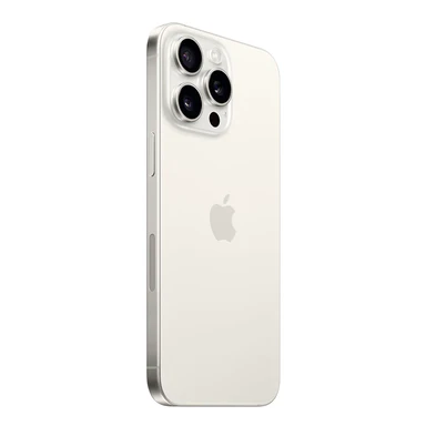iPhone 15 ProMax 256GB E-SIM Titanio Blanco, Usado, Pantalla Cambiada, 89% bateria