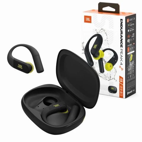 Audífonos Deportivos JBL Endurance Peak 4 IP68 Waterproof 48H (NEGRO) - Colores: NEGRO