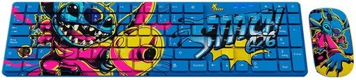 Combo de Teclado y Mouse Inalámbrico Xtech Edición Especial Disney Stitch 626