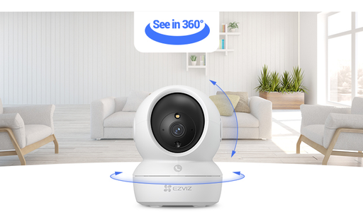 Cámara de Seguridad WiFi EZVIZ H6c Pro 3K 5MP - Visión Nocturna a Color y Detección Humana