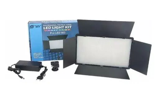 Kit de Iluminación Profesional Pro LED 800 luz Calidad y Luz Fría – 3200-6500K