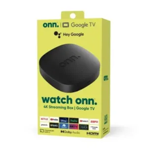 Convertidor Smart TV onn. 4K Streaming Box con Google TV, Chromecast Integrado y Control por Voz