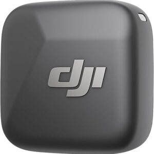 DJI Mic Mini transmisor de micrófono (negro infinito), ultraligero, micrófono de solapa, micrófono inalámbrico para cámara/iPhone/Android, Vlog, transmisión