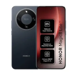 Honor Magic 8 Lite 5G 8GB RAM + 256GB Negro Black - Smartphone AMOLED 120Hz, Cámara de 108MP y Batería de 7500mAh