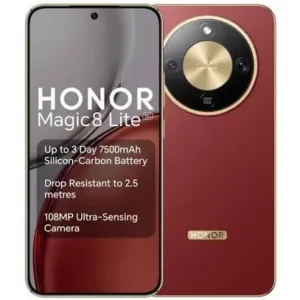 Honor Magic 8 Lite 5G 8GB RAM + 256GB Reddish Brown - Smartphone AMOLED 120Hz, Cámara de 108MP y Batería de 7500mAh