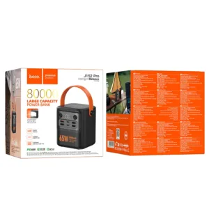 Power Bank J152 Pro HOCO Tough 80000mAh PD65W - Batería Portátil de Alta Capacidad con Carga Rápida