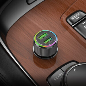 CARGADOR DE AUTO 2 USB HOCO NZ14 36W 3 7 2