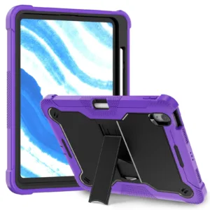 Funda Tipo Otter 360° para iPad Air 11 Morado (AIR 4/AIR5 AIR6) Cover Protector Antigolpes Ultra Resistente con Soporte