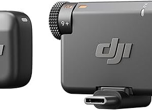 DJI Mic Mini (1 TX + 1 RX), micrófono inalámbrico Lavalier para iPhone/cámara/Android, ultraligero, audio rico en detalles, cancelación de ruido