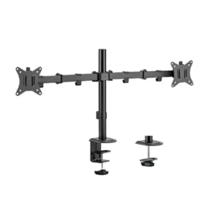 Soporte Doble para Monitores Gravix | Brazo Horizontal Ajustable para Oficina y Gaming Gravix