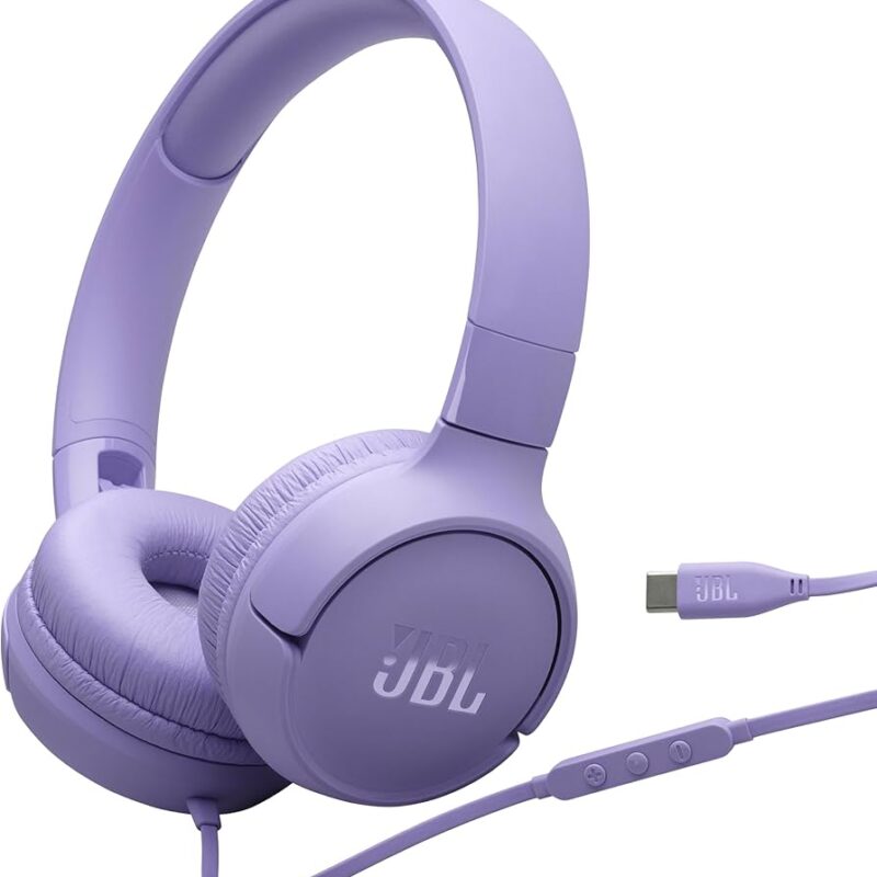 [JBLT520CPURAM] Audífonos On-Ear JBL Tune 520C USB-C con Micrófono y Sonido Pure Bass