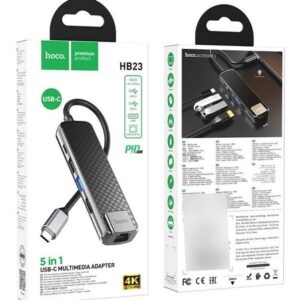 HOCO HB23 adaptador tipo C hdmi ethernet