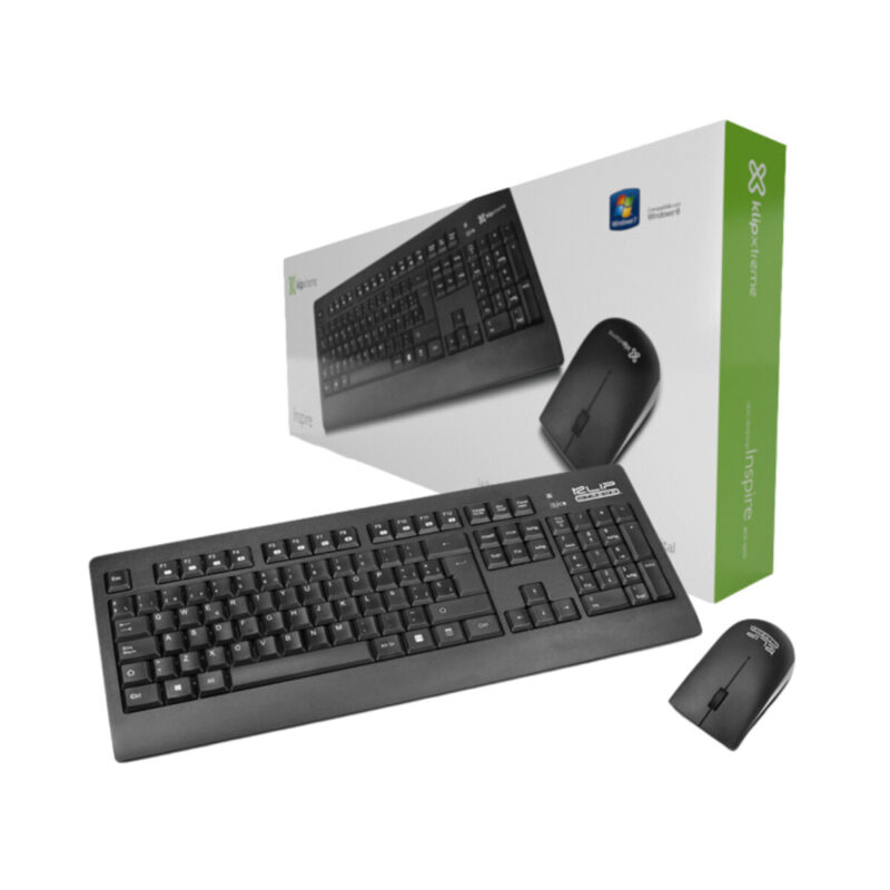 [KCK-265S] Klip Xtreme - Keyboard and mouse set - Spanish - Wireless