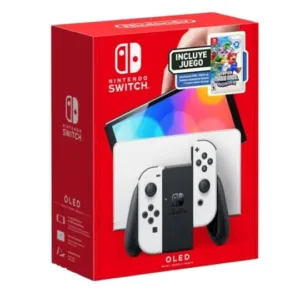 Consola Nintendo Switch OLED 64GB Blanca + Juego Super Mario Bros Wonder