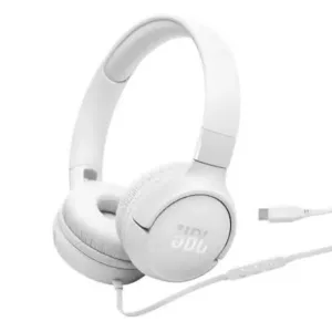 Audífonos de Diadema JBL Tune 520C USB-C con Micrófono Blanco