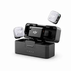 DJI Mic Mini 2 con Estuche de Carga - Ideal para IPhone/cámara/Android/Iphone- con receptor incluido, Bundle