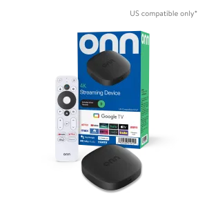 Onn 4K Streaming Device Google TV con Control de Voz- NEED/VPN