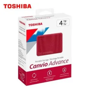 Disco Duro Externo Toshiba Canvio Advance 4TB Portátil Red-Rojo