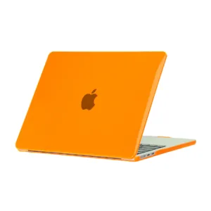 Funda Protectora para MacBook - Case Cover Transparente Antigolpes Compatible con Todos los Modelos Air y Pro - NARANJA, A1466/A1369