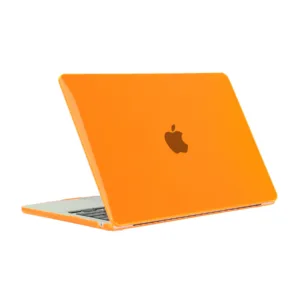 Funda Protectora para MacBook - Case Cover Transparente Antigolpes Compatible con Todos los Modelos Air y Pro - NARANJA, 15 Air A2941 M2 2023 /A3114 M3 2024/ A3241/A3448
