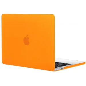 Funda Protectora para MacBook - Case Cover Transparente Antigolpes Compatible con Todos los Modelos Air y Pro NARANJA, A1932/A2179/A2337