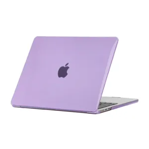 Funda Protectora para MacBook - Case Cover Transparente Antigolpes Compatible con Todos los Modelos Air y Pro - LILA, AIR 13.6" A2681 (M2)/ A3113 (M3) / A3240(M4)/ A3449（M5）