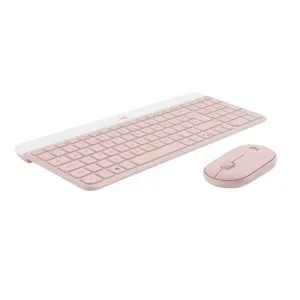 Logitech Slim Combo Wireless Keyboard And Mouse Mk470 (teclado Español) Pink-Rosado