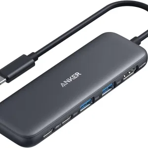 Hub USB-C Anker 332 5 en 1 con Carga PD 100W y Puerto HDMI 4K