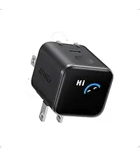 Cargador Rápido Anker Nano 45W con Pantalla Digital y Enchufe Plegable 180°, Nano Black