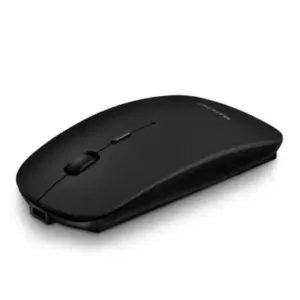 Mouse Inalámbrico de 2.4GHz Color Negro con Receptor USB, Recargable